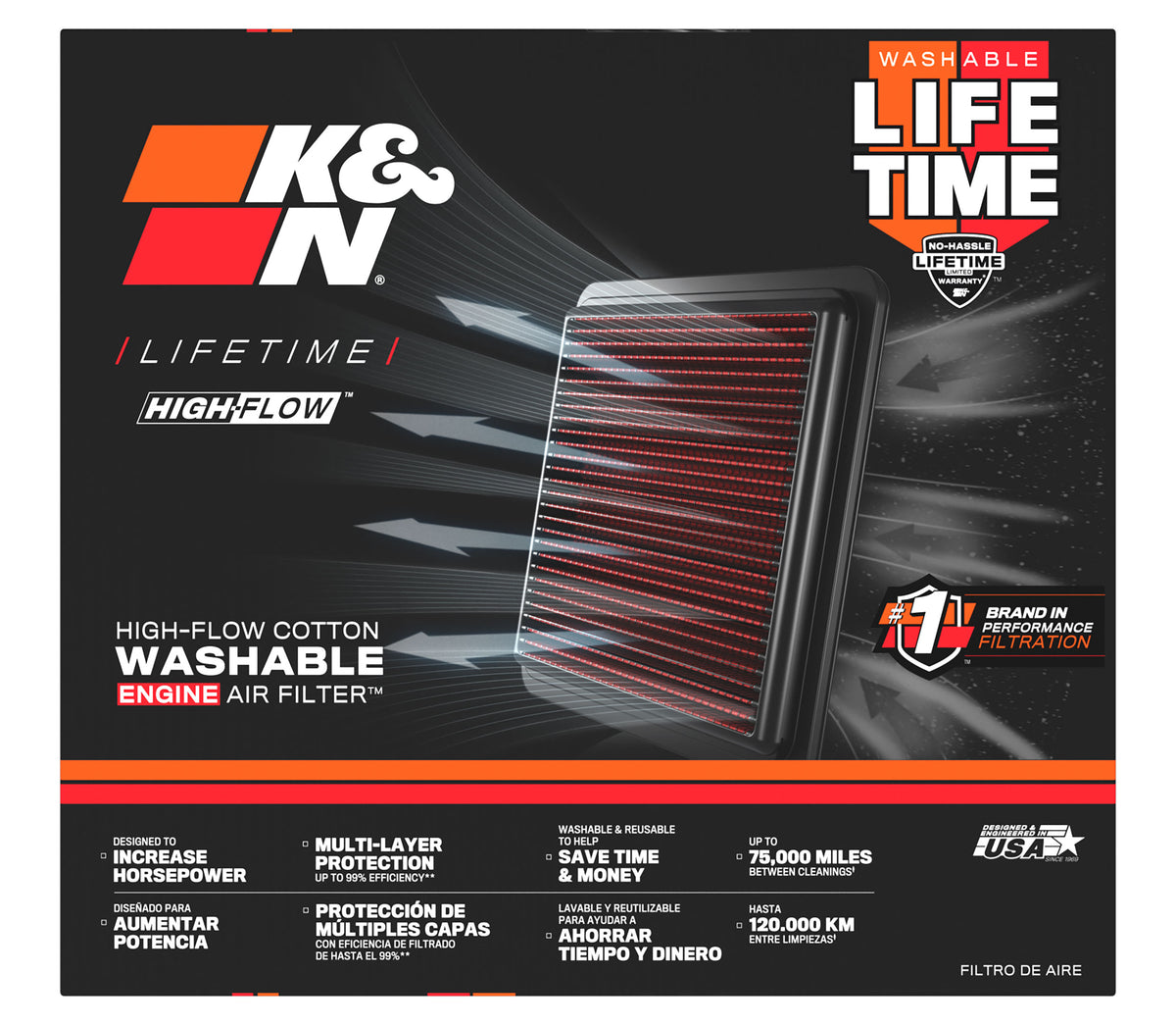 K&N 33-2443 High-Flow Air Filter for Toyota GR Yaris – image 12