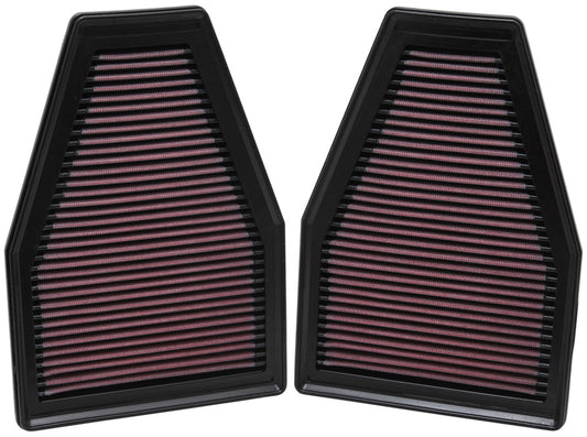 K&N 33-2484 High-Flow Air Filter (Pair) for Porsche 911 – image 2