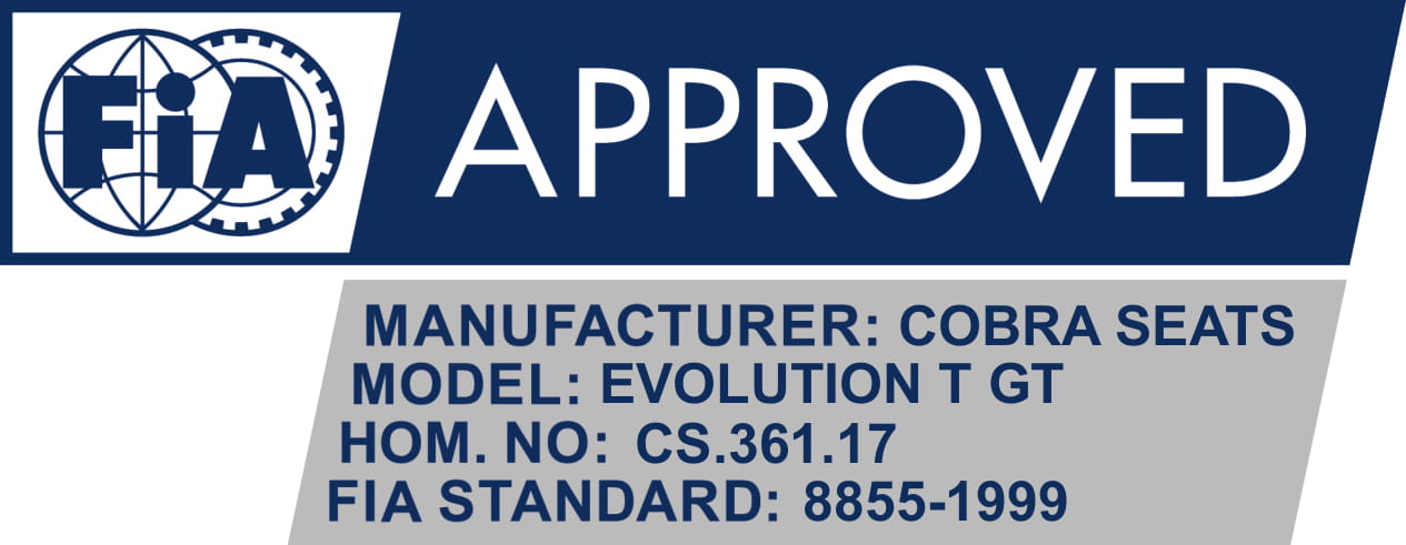 Cobra Evolution T Pro-Fit Motorsport Seat - FIA Approved
