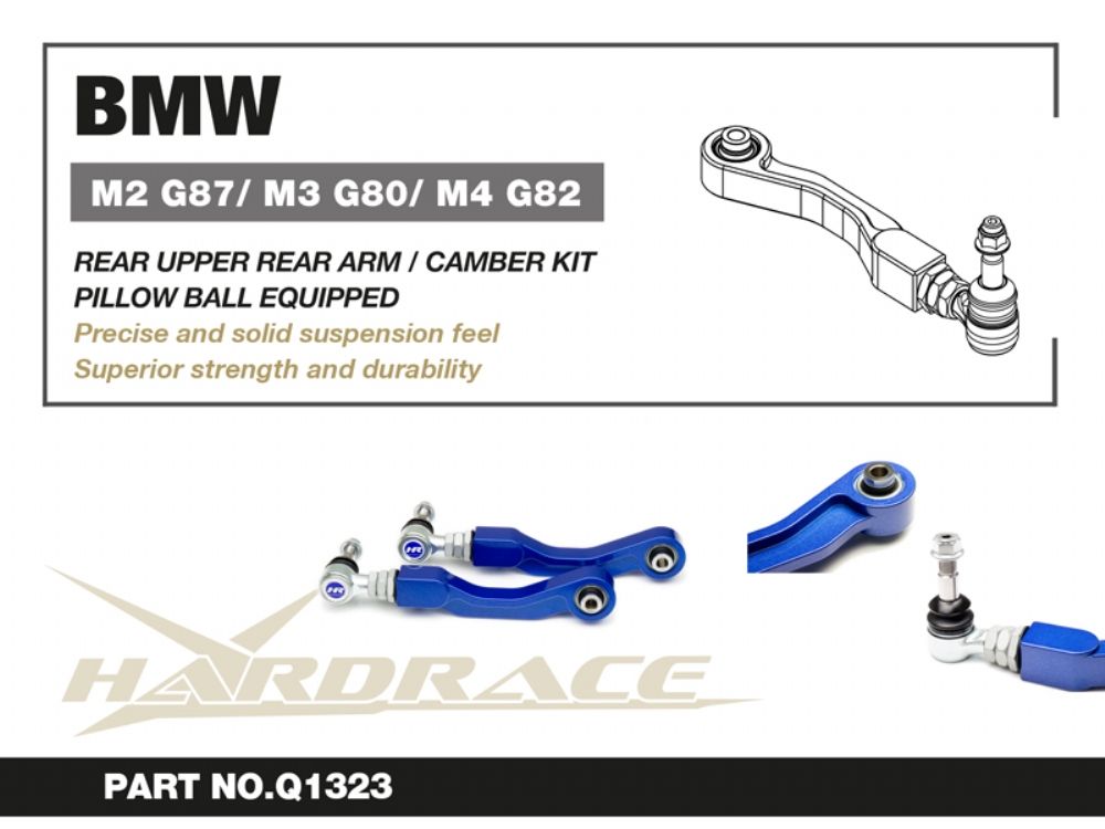 Hardrace Rear Upper Adjustable Camber Arm Kit | BMW G8x M2, M3, M4