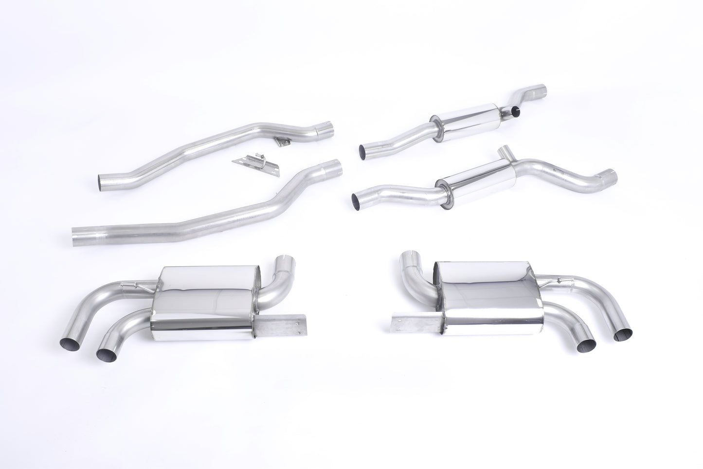 Milltek Cat Back Resonated Exhaust System OEM Look for Porsche Cayenne 958 Turbo 4.8 V8 (Pre-Facelift)