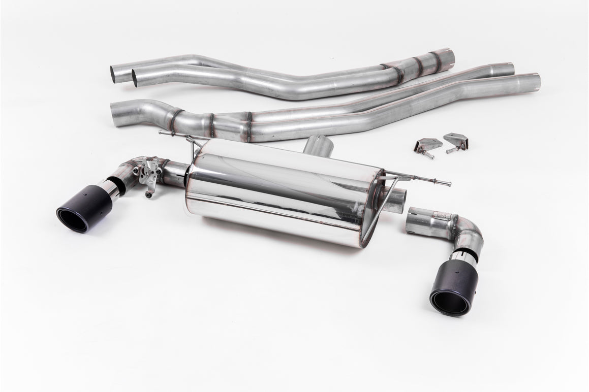 Milltek Non-Resonated Cat Back Race Exhaust System for BMW M140i F20 & F21 | LCI | Non OPF - Carbon Tips - SSXBM1045