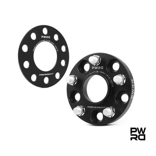 PWRD Precision Fit Wheel Spacers – Tesla Model 3 (2017–Current incl. Highland) hubcentric 5mm 15mm 18mm 20mm 5x114.3 64.1mm centre bore