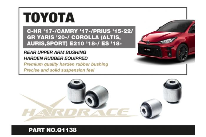 Hardrace Rear Upper Arm Hardened Rubber Bush Kit - Toyota GR Yaris