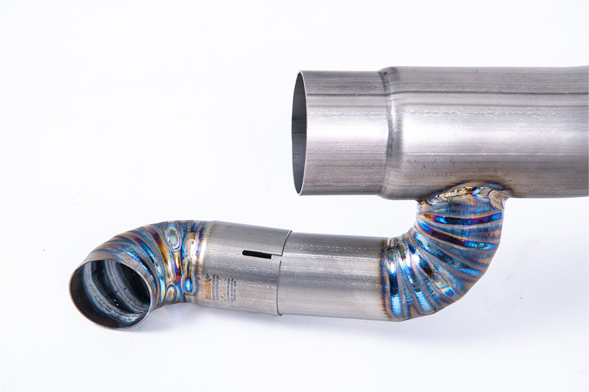 Milltek Rear Silencer Delete Titanium Exhaust System for Porsche 911 (992.1) Carrera S (3.0L T), GTS & Dakar OPF Models