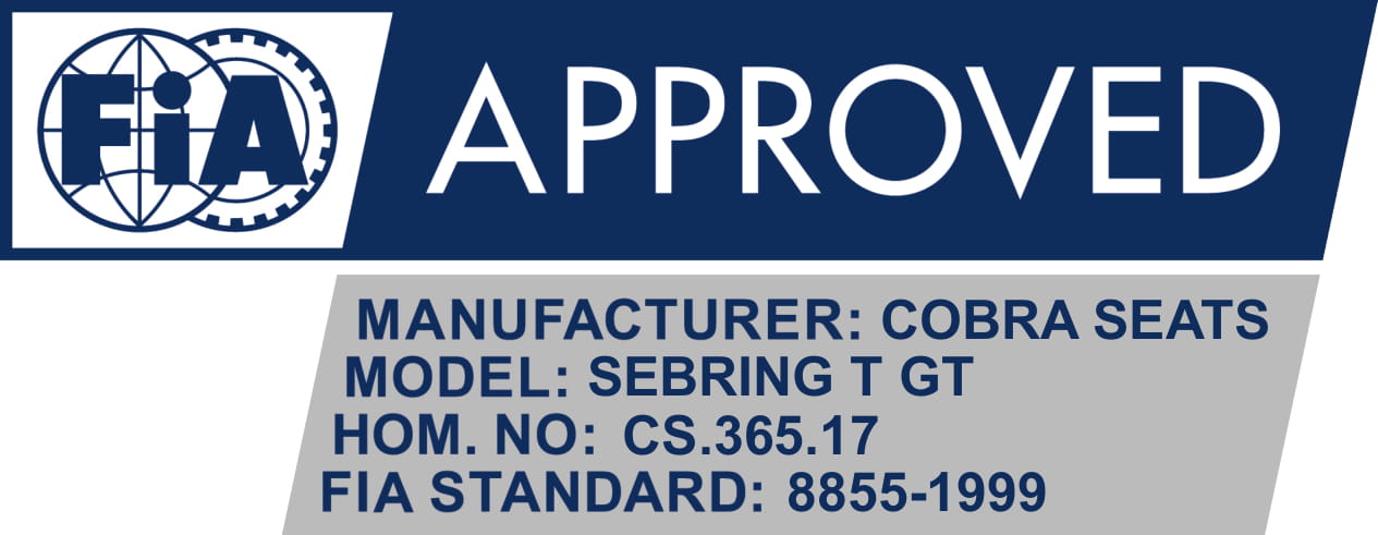 Cobra Sebring T Pro-Fit Motorsport Seat - FIA Approved