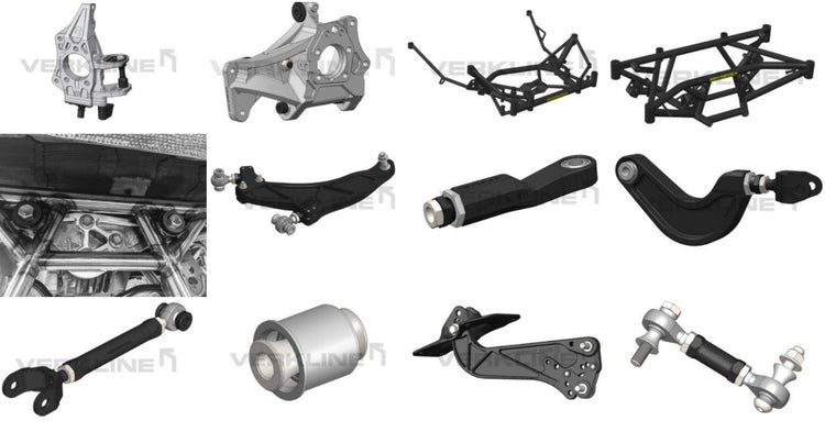 Image showing the contents of a Verkline suspension kit