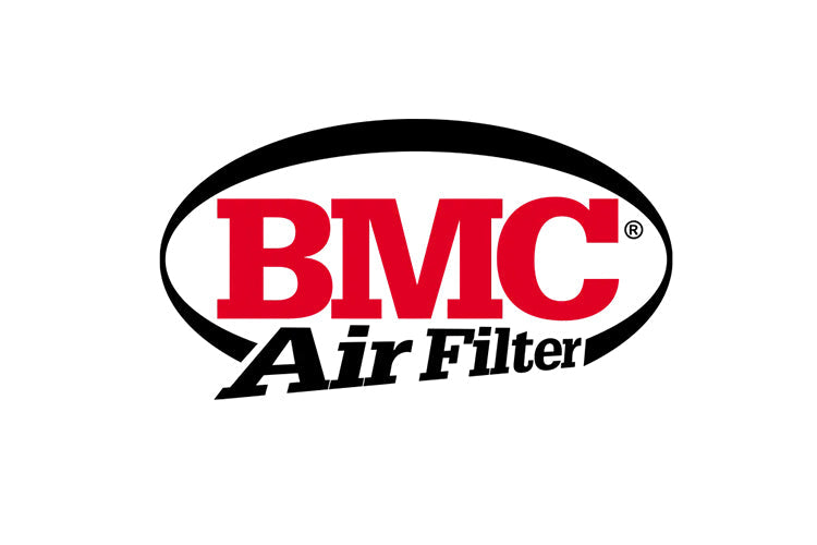 A pair of BMC filters with red mesh & orange ends