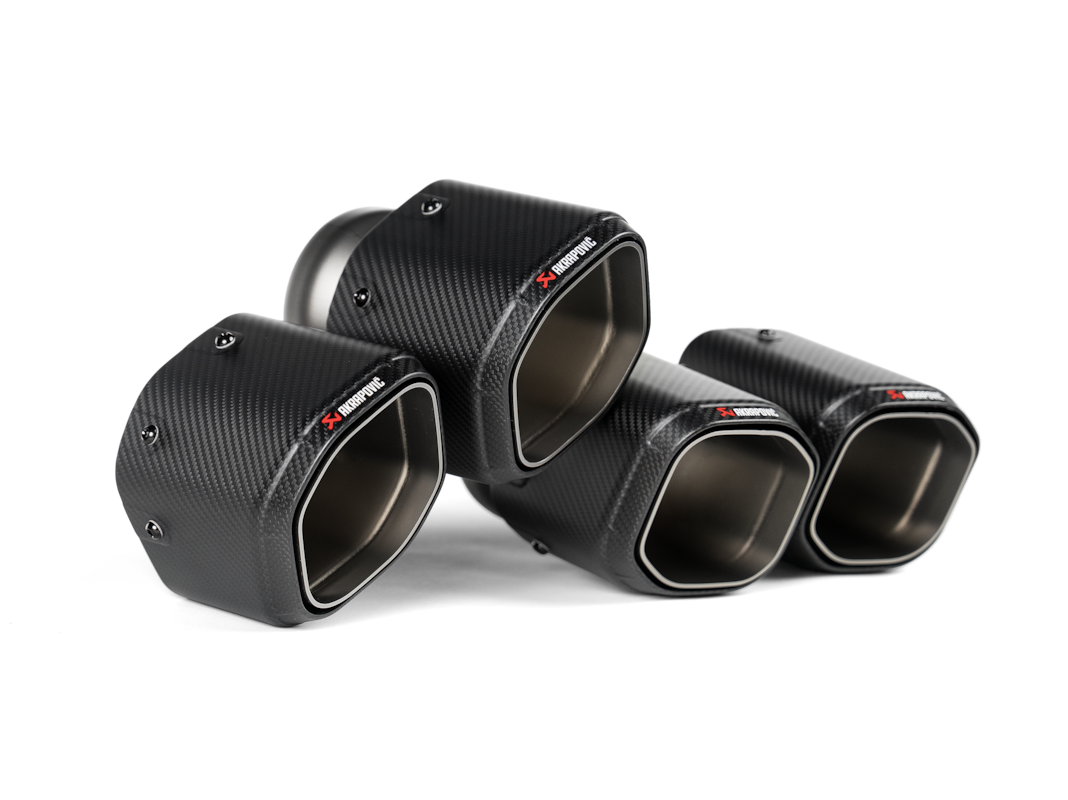 Akrapovic hexagonal carbon tail pipe set for BMW M5 G90 G99