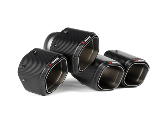 Akrapovic hexagonal carbon tail pipe set for BMW M5 G90 G99