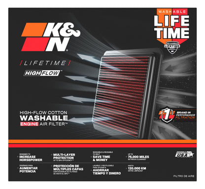 K&N 33-3171 High-Flow Air Filter (Pair) for BMW M2 / M3 / M4 – image 14