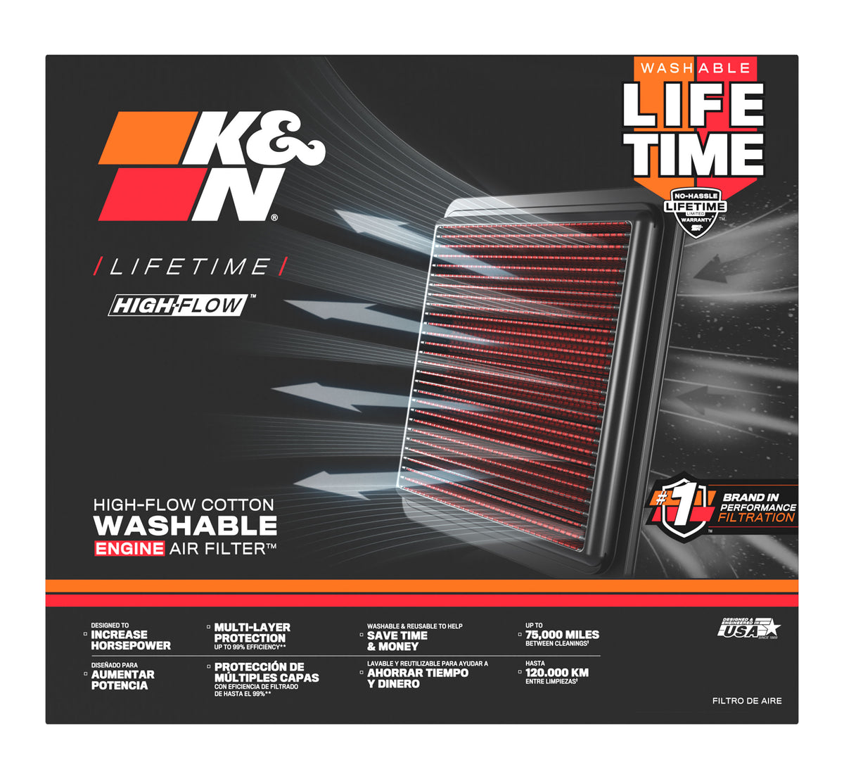 K&N 33-3153 High-Flow Air Filter (Pair) for Porsche 911 – image 14