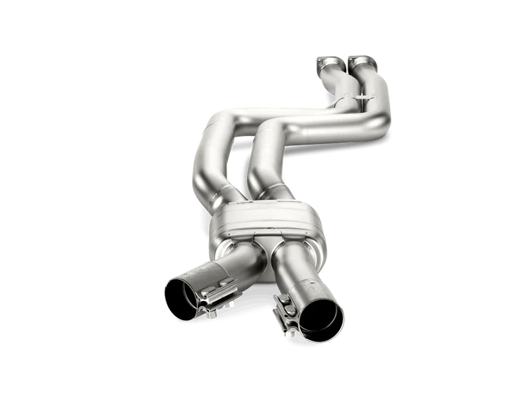 Front Akrapovic  twin exhaust pipe for a BMW M3 M4