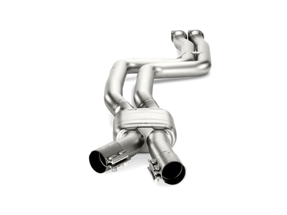 Front Akrapovic  twin exhaust pipe for a BMW M3 M4