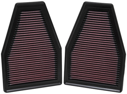 K&N 33-2484 High-Flow Air Filter (Pair) for Porsche 911 – image 2
