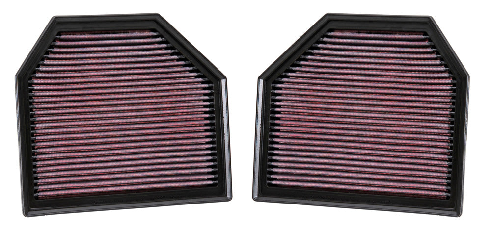 K&N 33-2488 High-Flow Air Filter (Pair) for BMW M2 / M3 / M4 – image 3