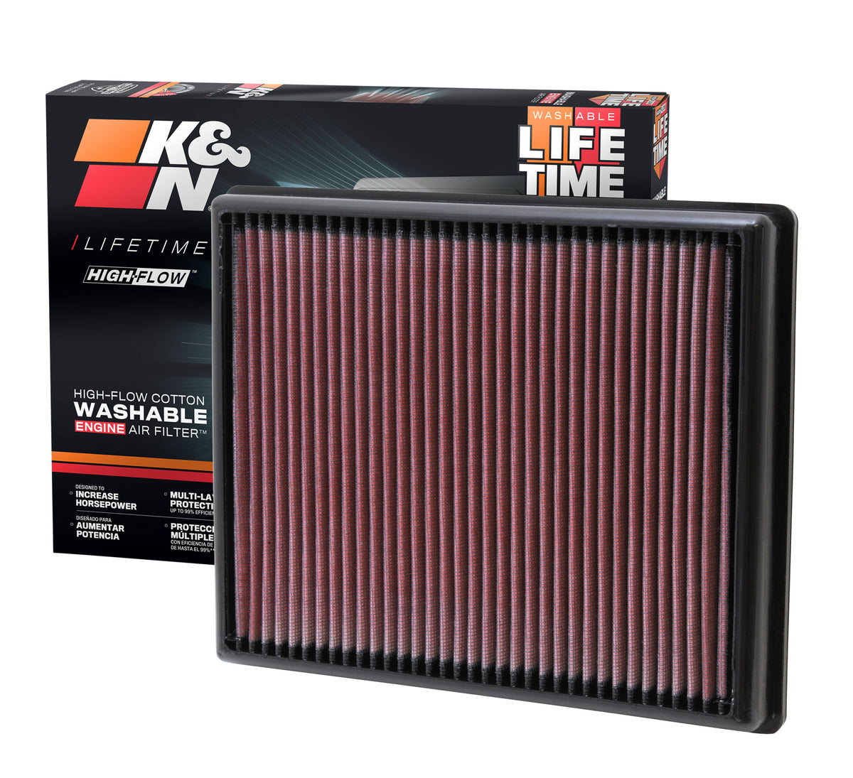 K&N 33-2997 High-Flow Air Filter for BMW M135i / M235i / M2 – image 3