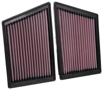 K&N 33-3153 High-Flow Air Filter (Pair) for Porsche 911 – image 2