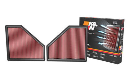 K&N 33-3171 High-Flow Air Filter (Pair) for BMW M2 / M3 / M4 – image 4