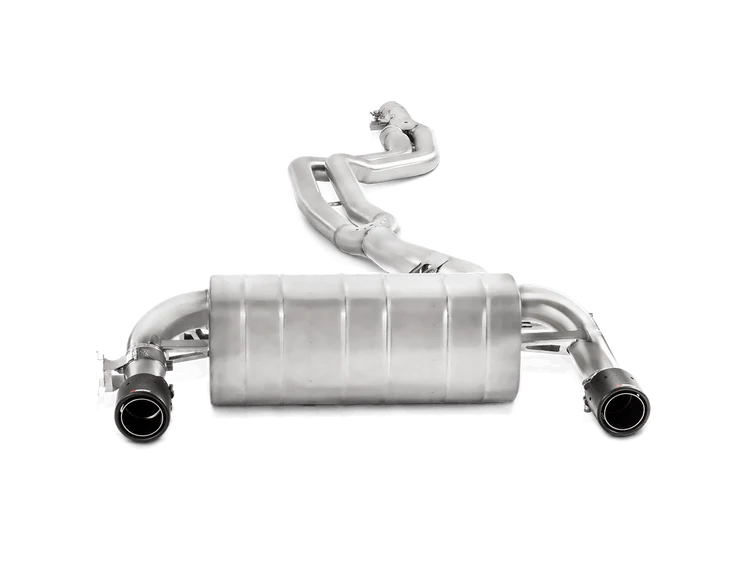 Akrapovič exhaust system with twin pipes for a BMW 340i Touring 