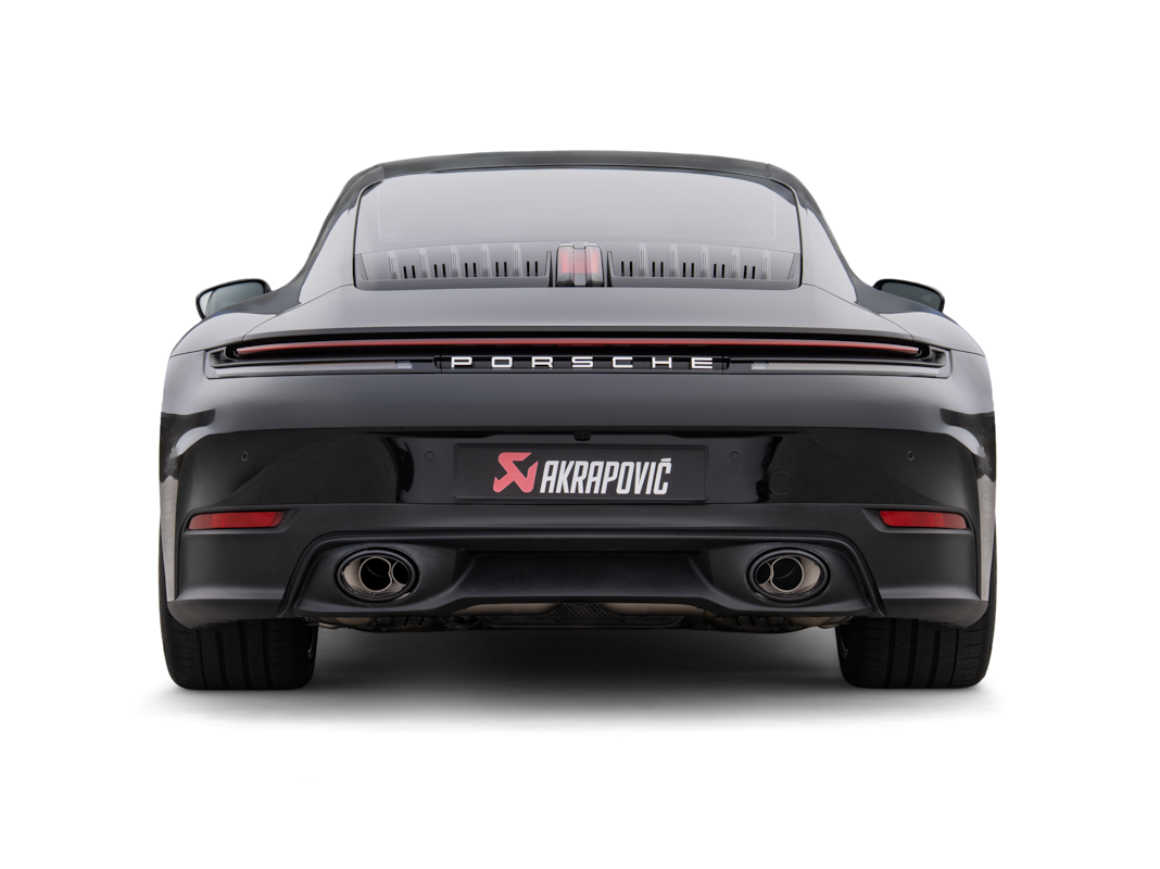 Akrapovic Slip-On Race Line system detail for Porsche 992.2