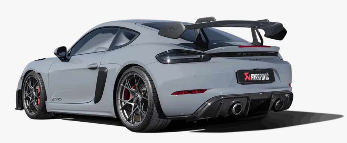 Gt4 Rear Akrapovič Porsche 718 Cayman GT4 RS/Spyder RS Rear Diffuser (Carbon Fi ...