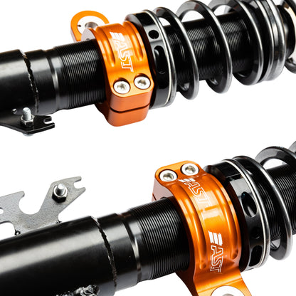 Close up view of the AST front shock absorbers