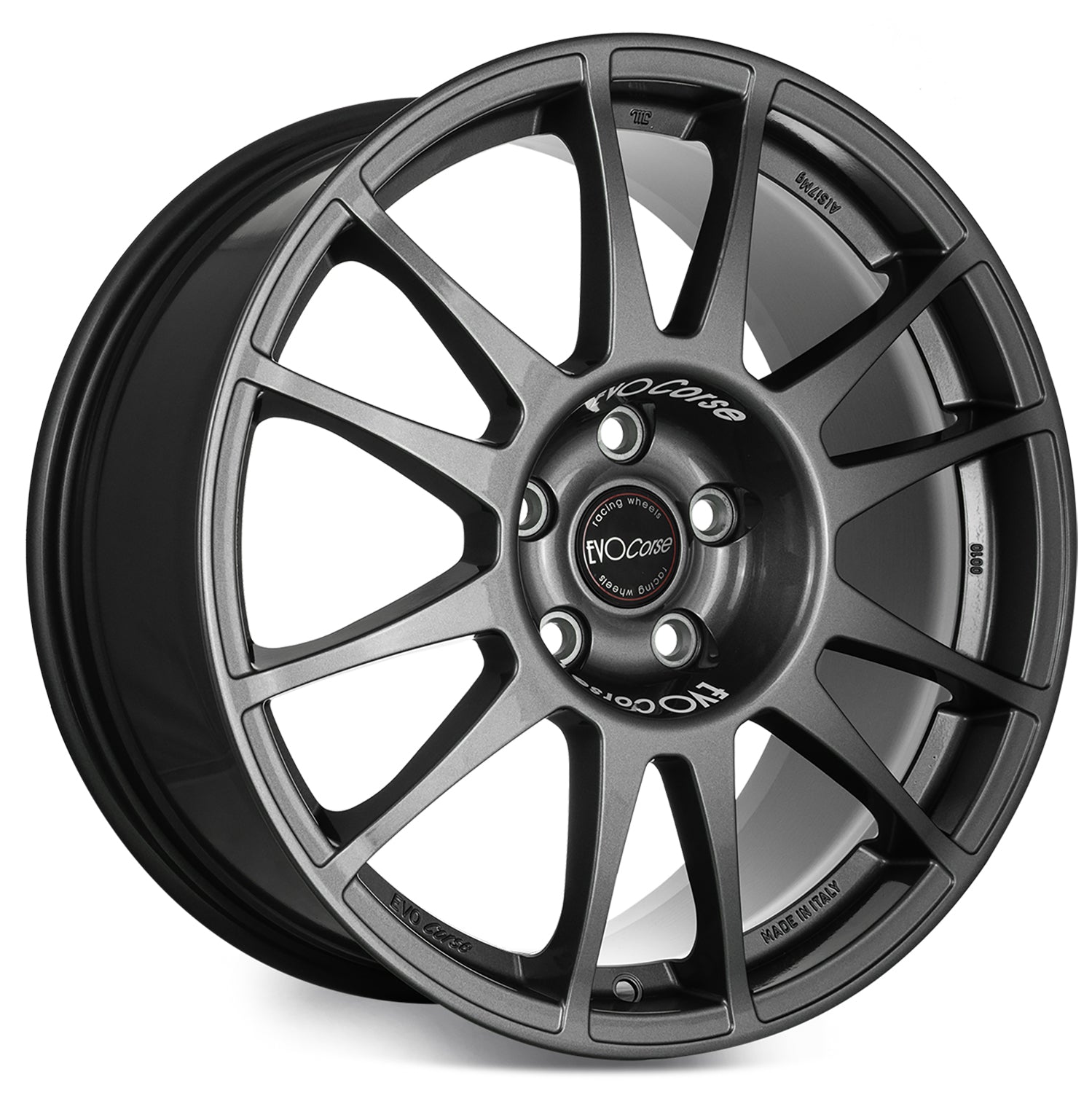 Evo Corse SanremoCorse 18x8 ET45 - For GR Yaris Rally Style Homage Anthracite