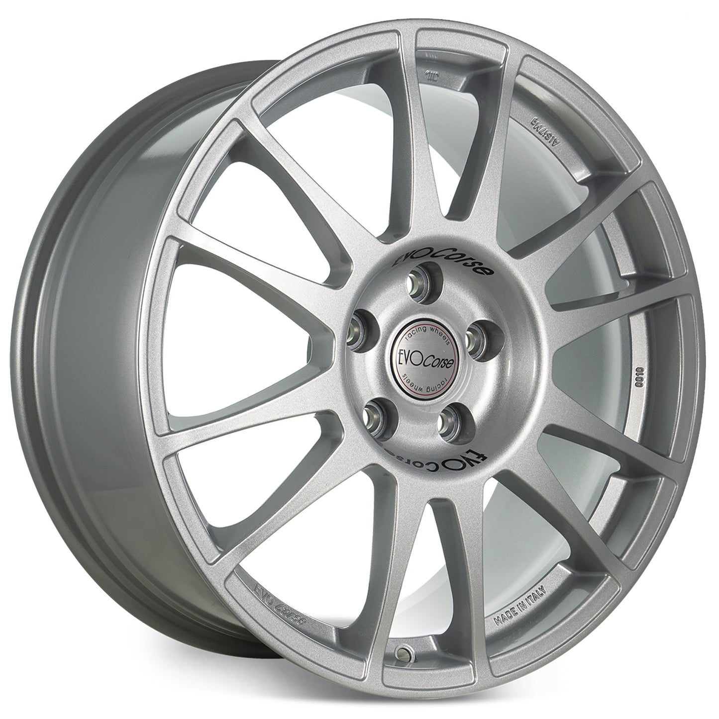 Evo Corse SanremoCorse 18x8 ET45 - For GR Yaris Rally Style Homage Silver