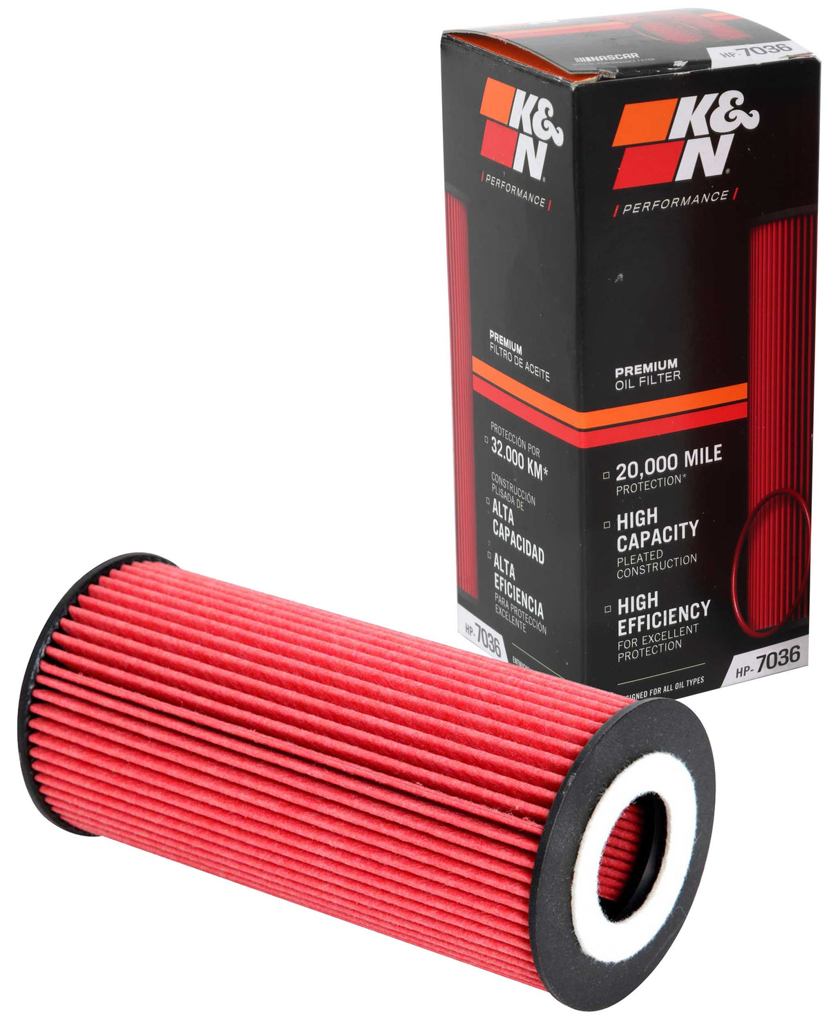 K&N HP-7036 Performance Oil Filter for Porsche 718 Boxster / Cayman / Boxster – image 3