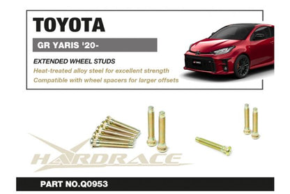 Hardrace +35mm Extended Wheel Studs | Toyota GR Yaris (2020+)