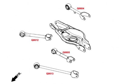 Hardrace Rear Adjustable Toe Arm Kit - Tesla Model 3