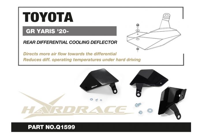 Hardrace Rear Differential Cooling Deflector | Toyota GR Yaris (2020+)