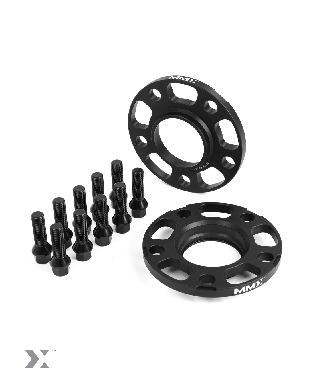 MMX hubcentric wheel spacers for BMW E-Series - 5x120 72.6mm aerospace aluminium pair