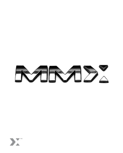 MMX Performance Car Badge – Chrome or Gloss Black (100mm)