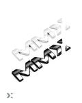 MMX Performance Car Badge – Chrome or Gloss Black (100mm)