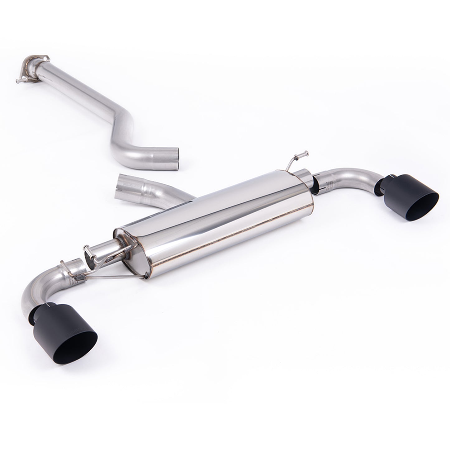 Milltek 3" Non-Resonated Exhaust System for Toyota GR Yaris Gen 2 – OPF/GPF Filter Back - Cerakote Black Tips