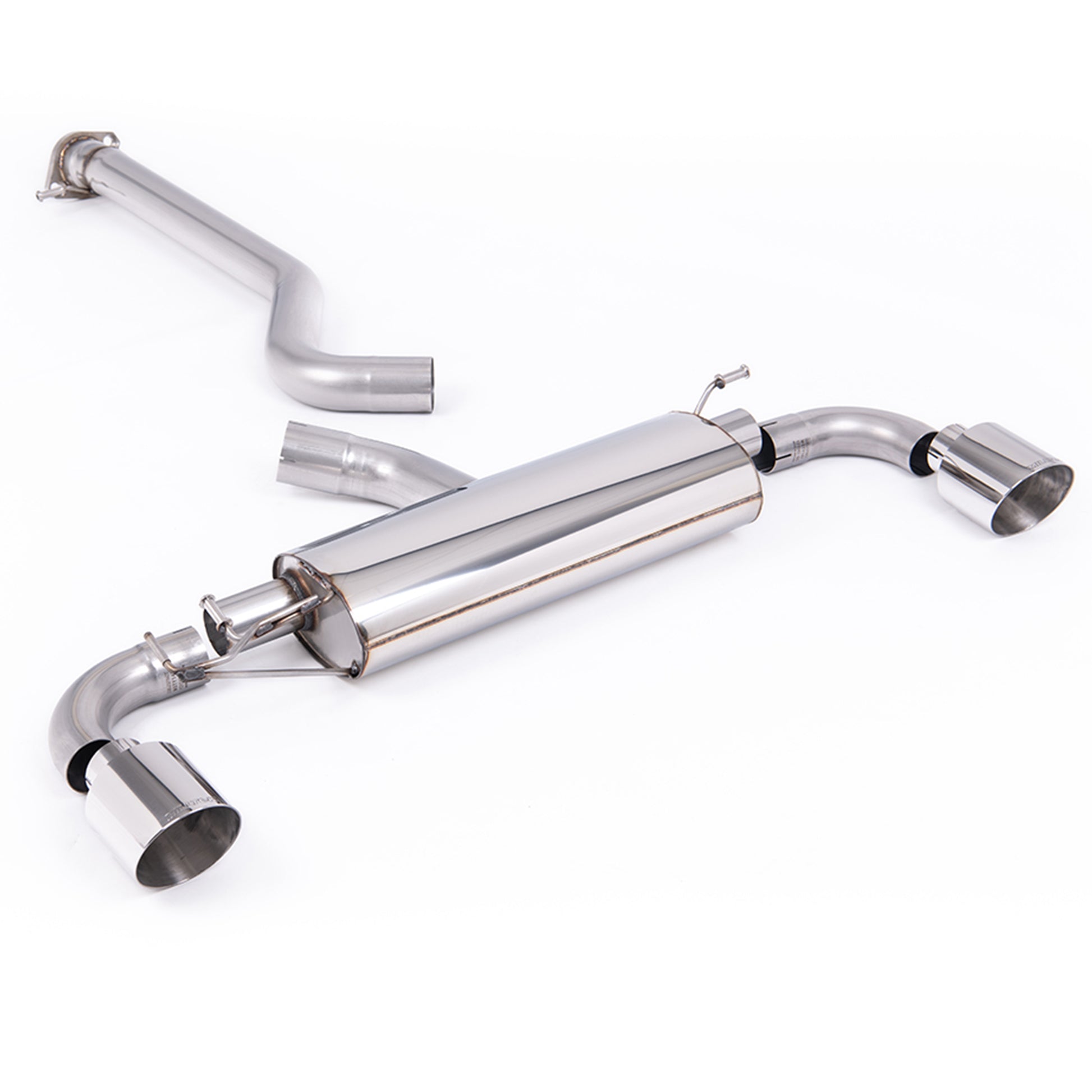 Milltek 3" Non-Resonated Exhaust System for Toyota GR Yaris Gen 2 – OPF/GPF Filter Back - Polished Tips Tips