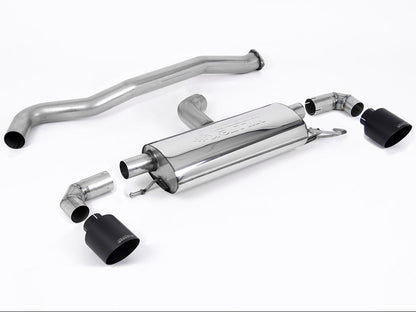 Milltek 3" Non-Resonated Exhaust System for Toyota GR Yaris – OPF/GPF Filter Back - Cerakote Black - SSXTY128