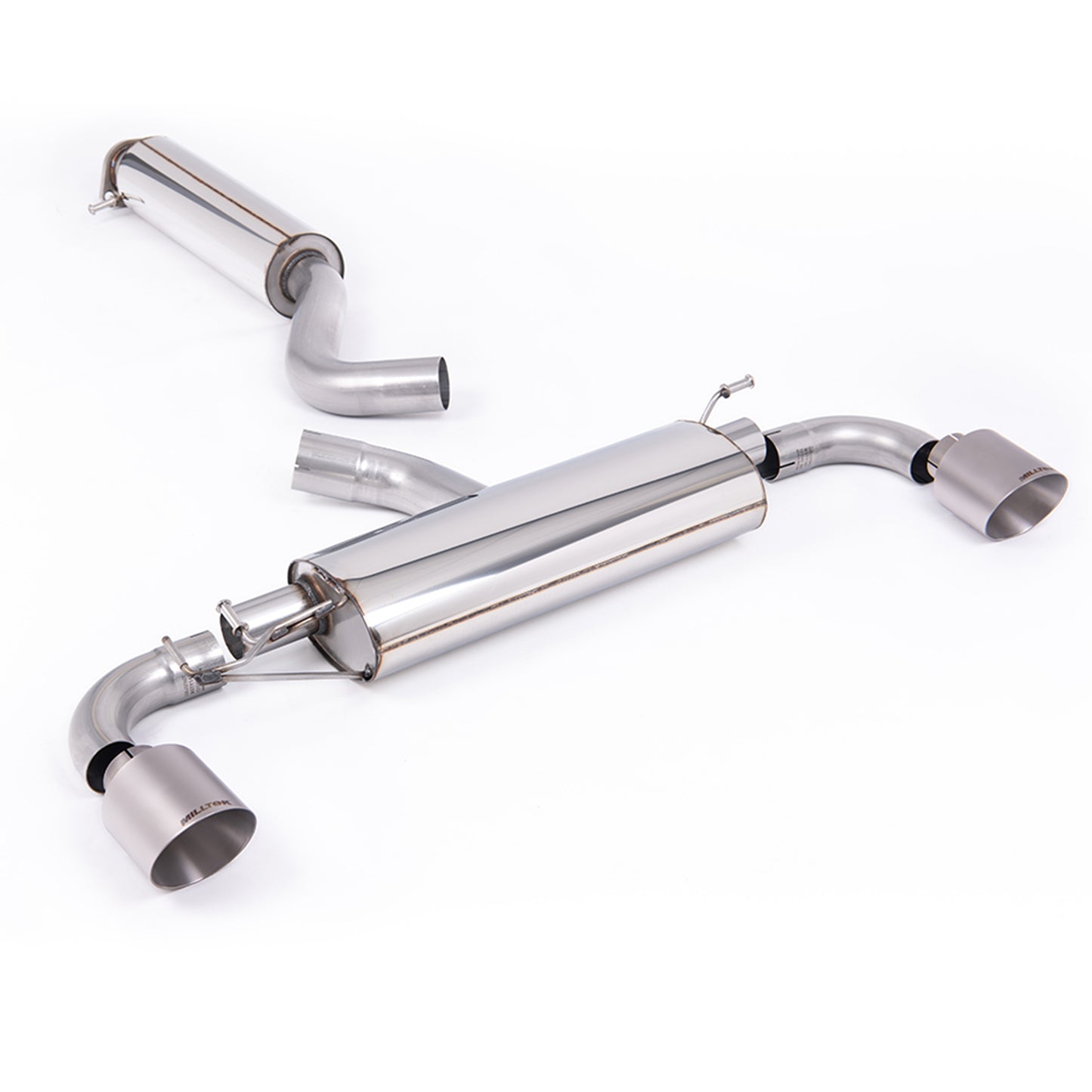 Milltek 3" Resonated Exhaust System for Toyota GR Yaris Gen 2 – OPF/GPF Filter Back - Brushed Titanium Tips