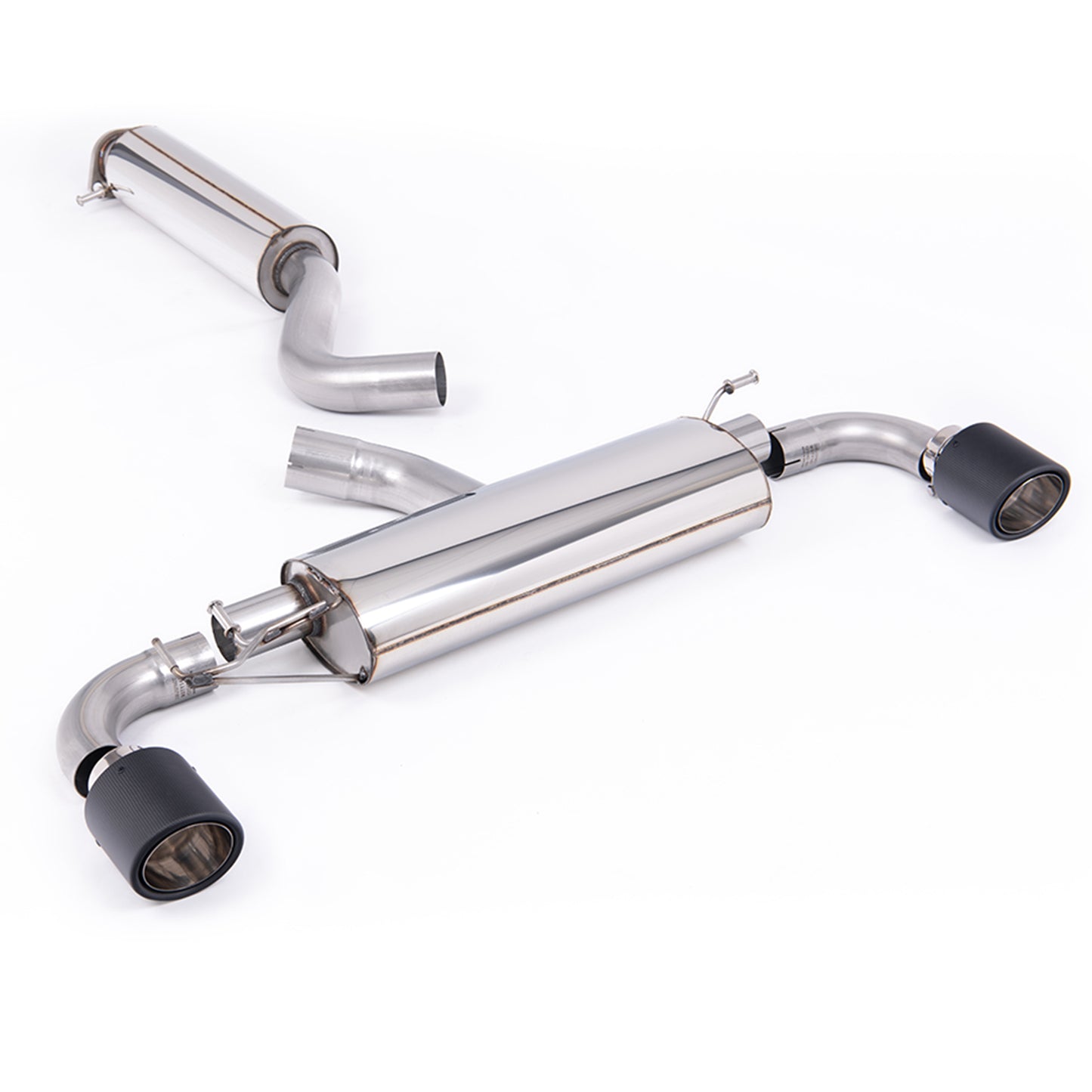 Milltek 3" Resonated Exhaust System for Toyota GR Yaris Gen 2 – OPF/GPF Filter Back - Carbon Tips