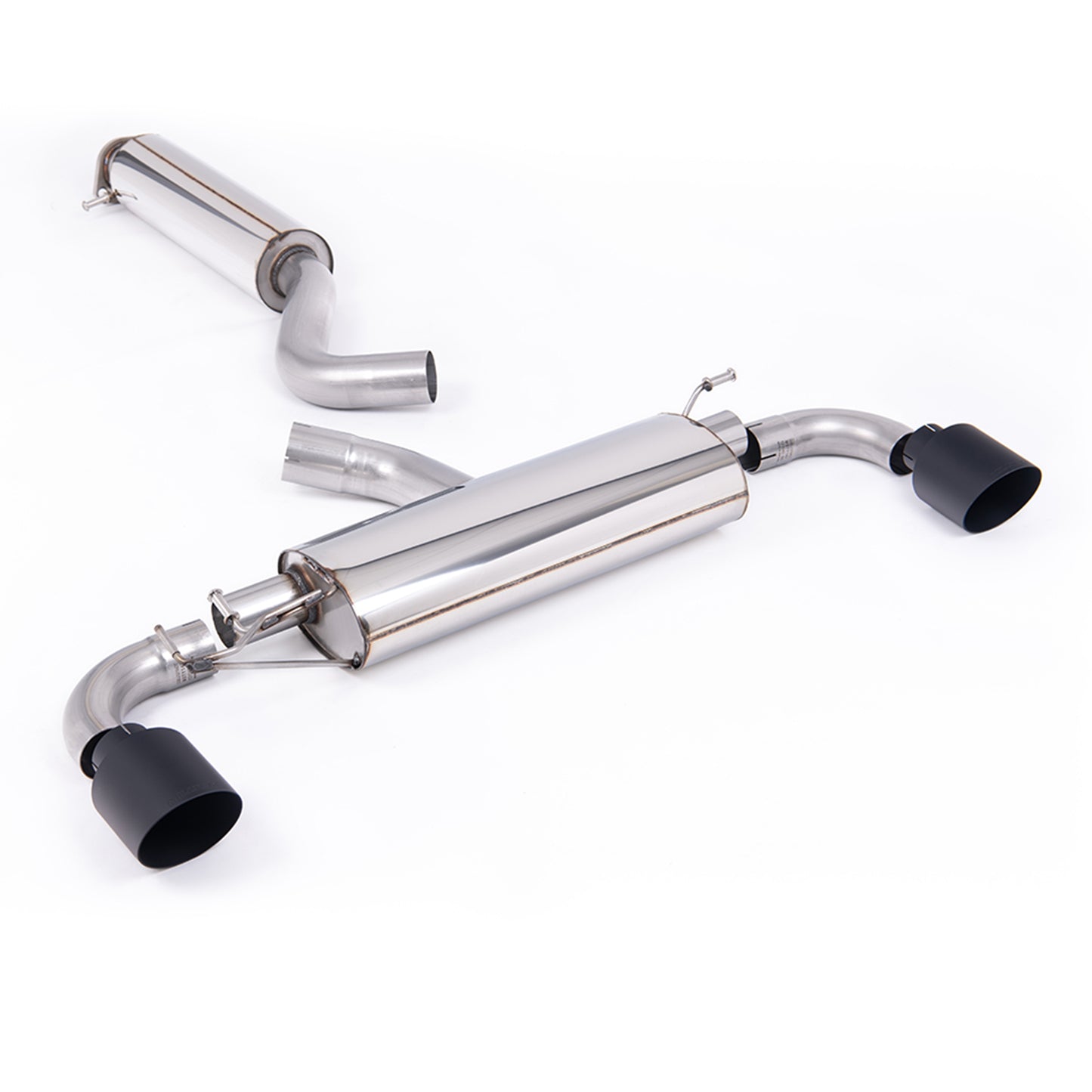 Milltek 3" Resonated Exhaust System for Toyota GR Yaris Gen 2 – OPF/GPF Filter Back - Cerakote Black Tips
