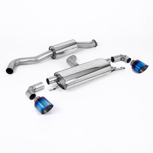 Milltek 3" Resonated Exhaust System for Toyota GR Yaris – OPF/GPF Filter Back - Burnt Titanium - SSXTY125