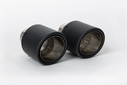 Milltek Carbon Fibre Black Exhaust Tips Toyota GR Yaris