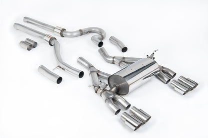 Milltek Cat Back Equal Length (Loudest) Exhaust System for BMW F80 M3 - Non OPF/GPF Model - Polished Tips - SSXBM1146