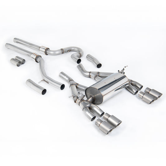 Milltek Cat Back Equal Length (Loudest) Exhaust System for BMW F80 M3 - Non OPF/GPF Model - Titanium Tips - SSXBM1148 