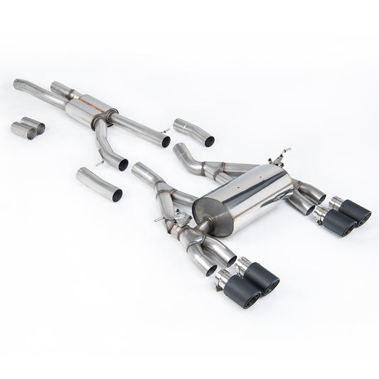 Milltek Cat Back Exhaust System for BMW F80 M3 - Non OPF/GPF Model - Carbon Tips - SSXBM1062