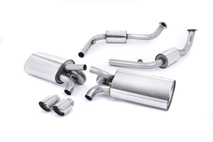 Milltek Cat Back Exhaust System for Porsche 987 Cayman S | Boxster S (3.4L) Gen 1 Polished Tips