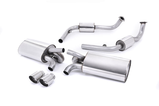 Milltek Cat Back Exhaust System for Porsche 987 Cayman S | Boxster S (3.4L) Gen 1 Polished Tips