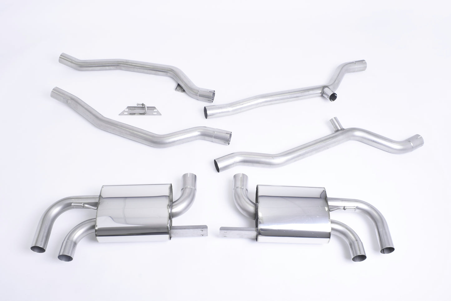 Milltek Cat Back Non-Resonated Exhaust System OEM Look for Porsche Cayenne 958 Turbo 4.8 V8 (Pre-Facelift)